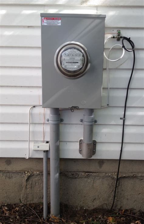 electric meter box height|exterior electrical meter box.